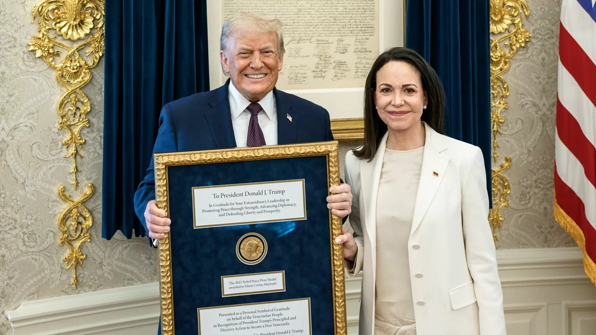 Uma Coca Cola por um Nobel? Donald Trump quis recompensar Corina Machado