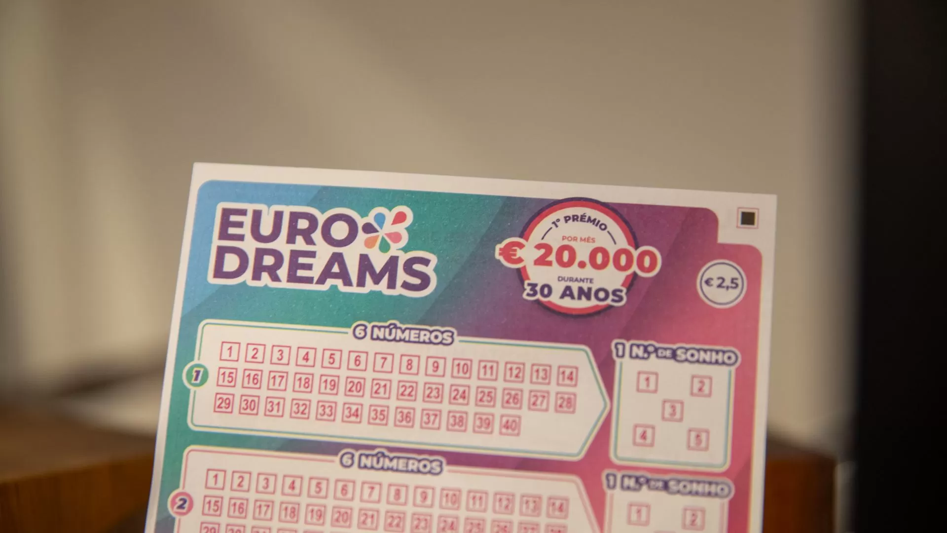 EuroDreams desta segunda-feira: veja se ganhou 30 mil euros/mês