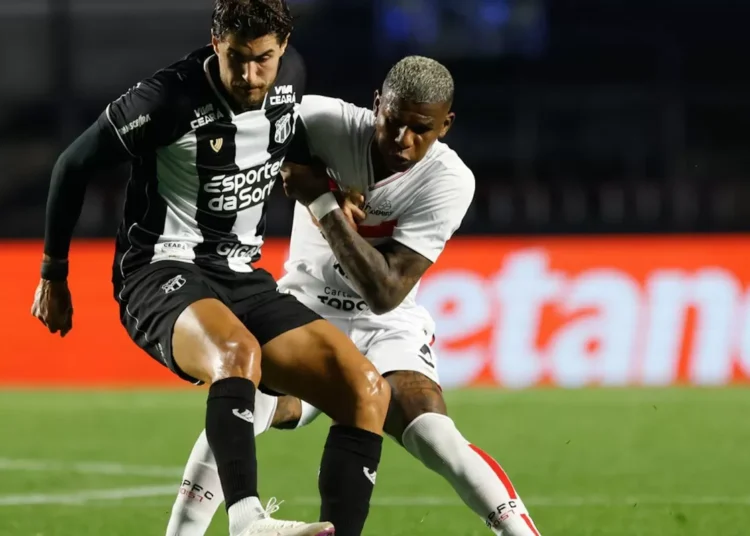 Ceará derrota São Paulo no encerramento da 25ª rodada do Brasileiro